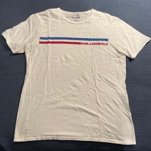 White Karl Lagerfeld t shirt